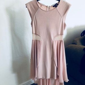 BEBE Pink High Low Dress